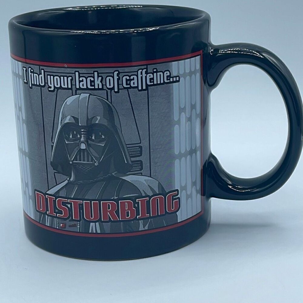 Darth Vader Star Wars coffee cup.